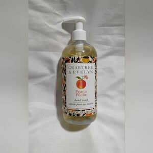 Crabtree and Evelyn Peach Hand Wash Hand Soap 16.9 US FL. OZ.
